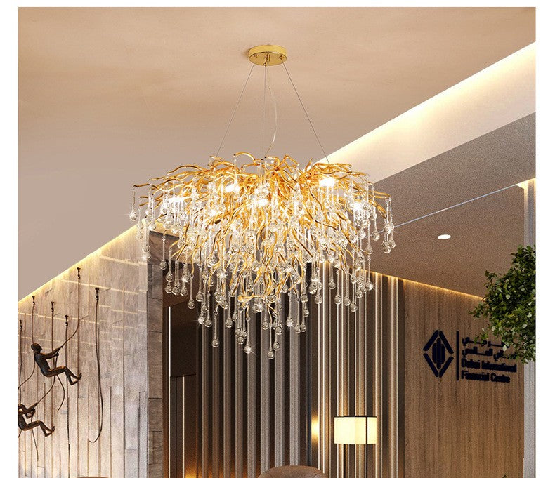 Modern Art Deco Glass Ring Pendant