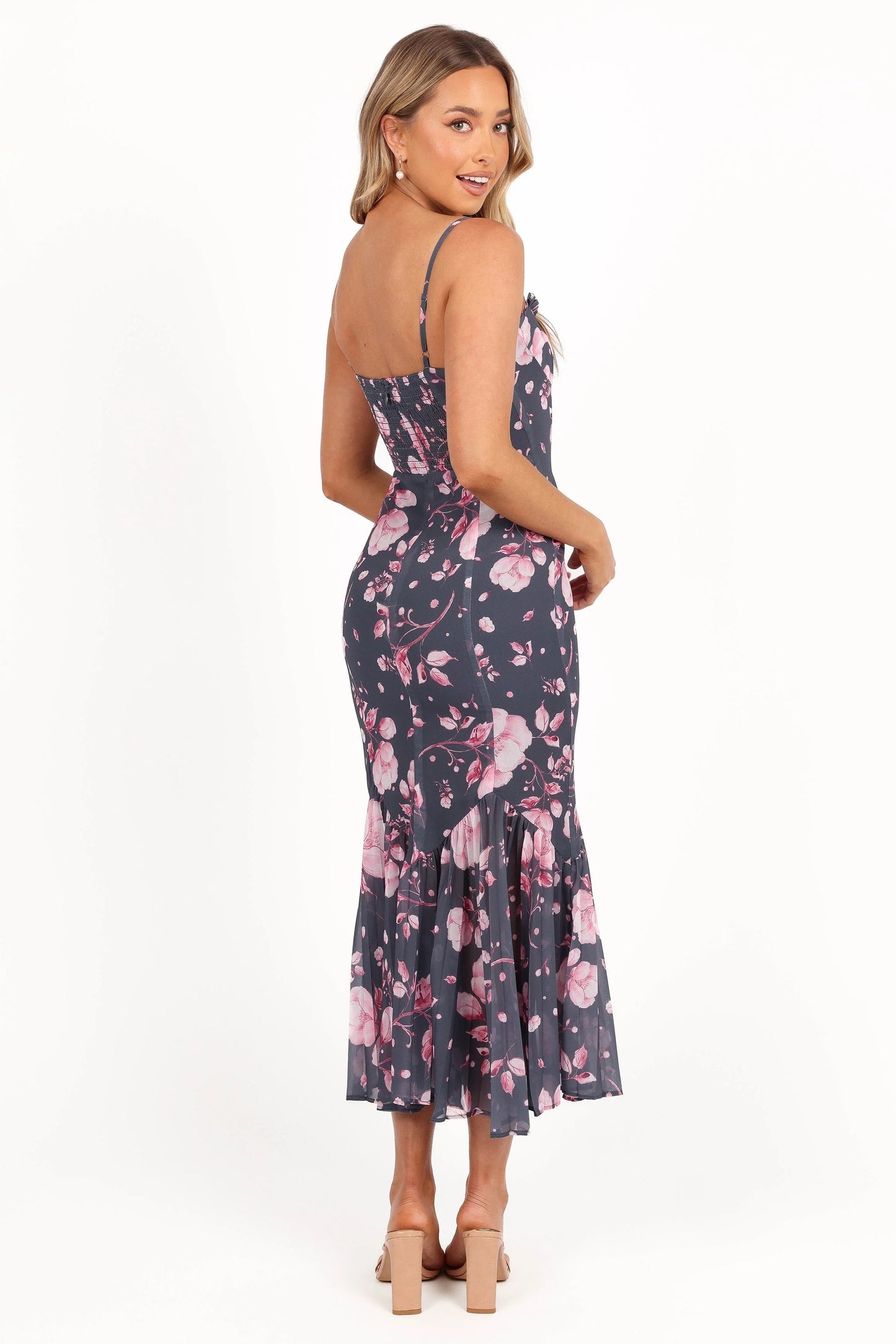 Sweetheart Bow-Detail Midi Dress