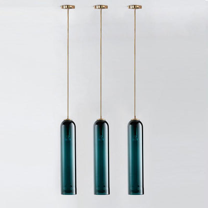 Long Tube Glass Pendant Light