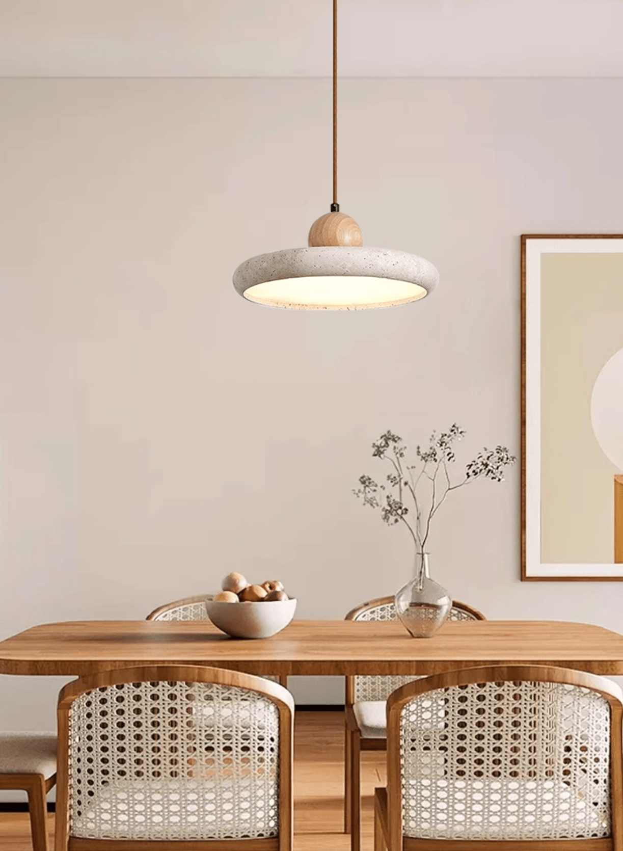 Lola Travertine Pendant Light