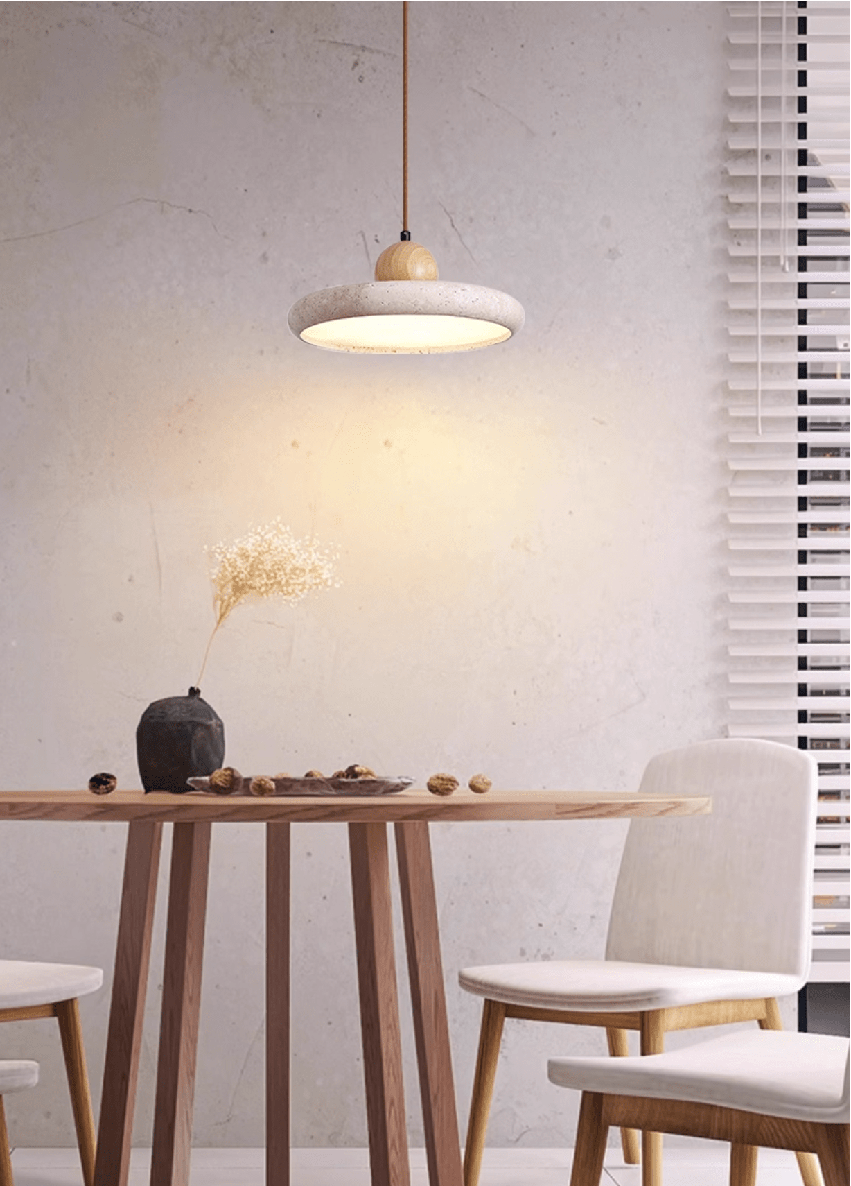 Lola Travertine Pendant Light