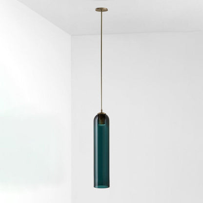 Long Tube Glass Pendant Light