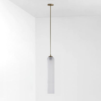 Long Tube Glass Pendant Light