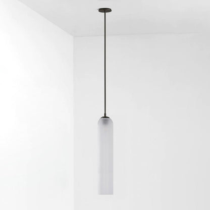 Long Tube Glass Pendant Light