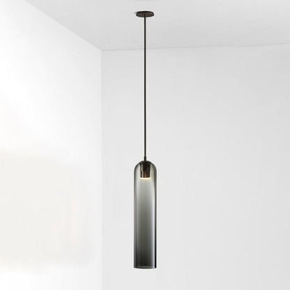 Long Tube Glass Pendant Light