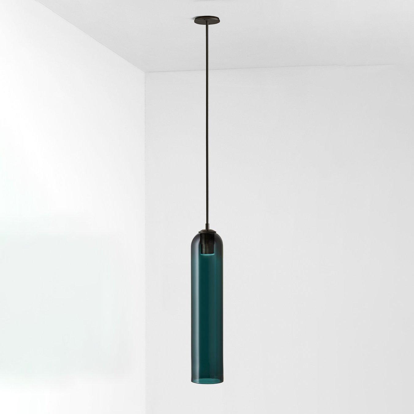 Long Tube Glass Pendant Light