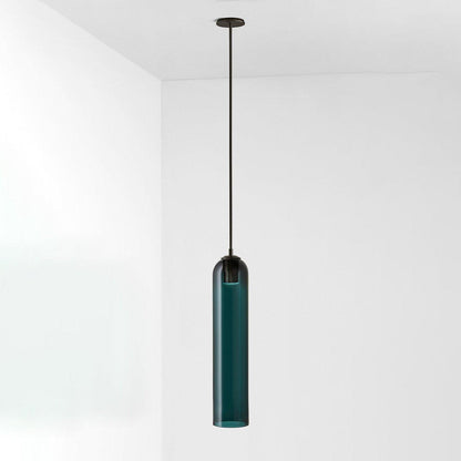 Long Tube Glass Pendant Light