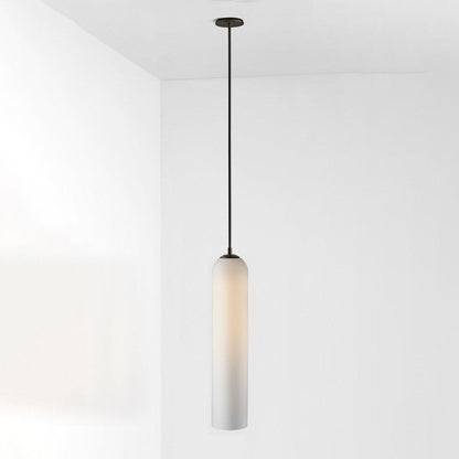 Long Tube Glass Pendant Light