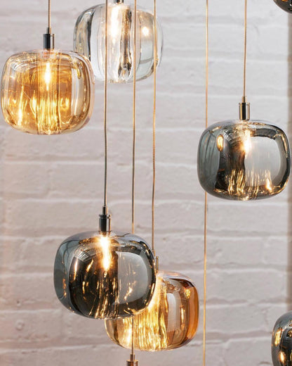 Cubie Suspension Brushed Brass Base