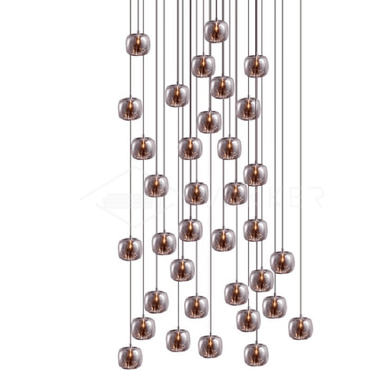 Cubie Suspension Brushed Brass Base