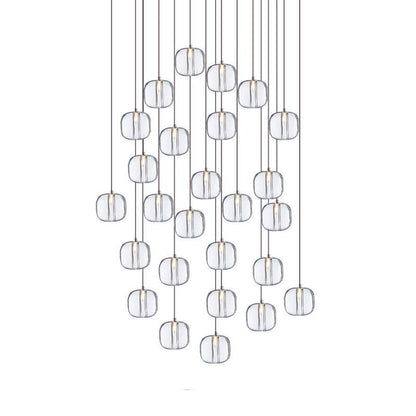 Cubie Suspension Brushed Brass Base