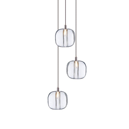 Cubie Suspension Brushed Brass Base