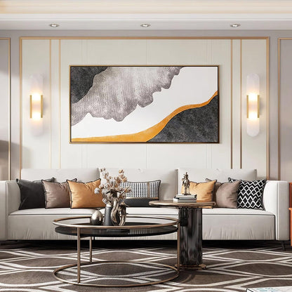 Melange Elongated Alabaster Plug-in Wall Lamp