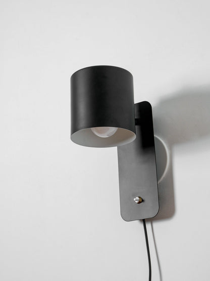 Rotatable Cylinder Plug-in Wall Lamp