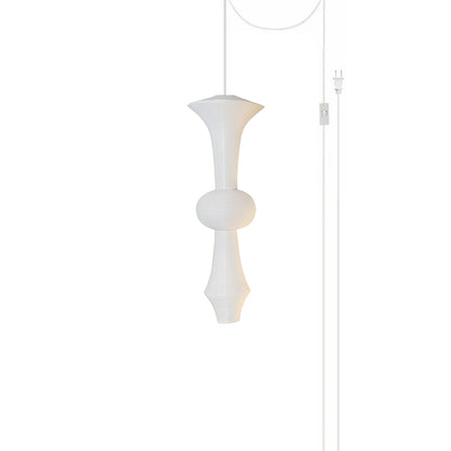 Washi Paper E Pendant Swag Light