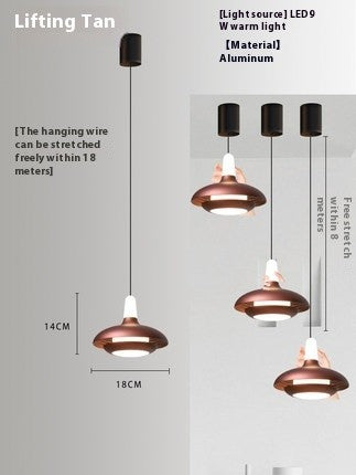Adjustable Nordic LED Bedside Pendant