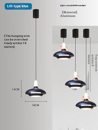 Adjustable Nordic LED Bedside Pendant