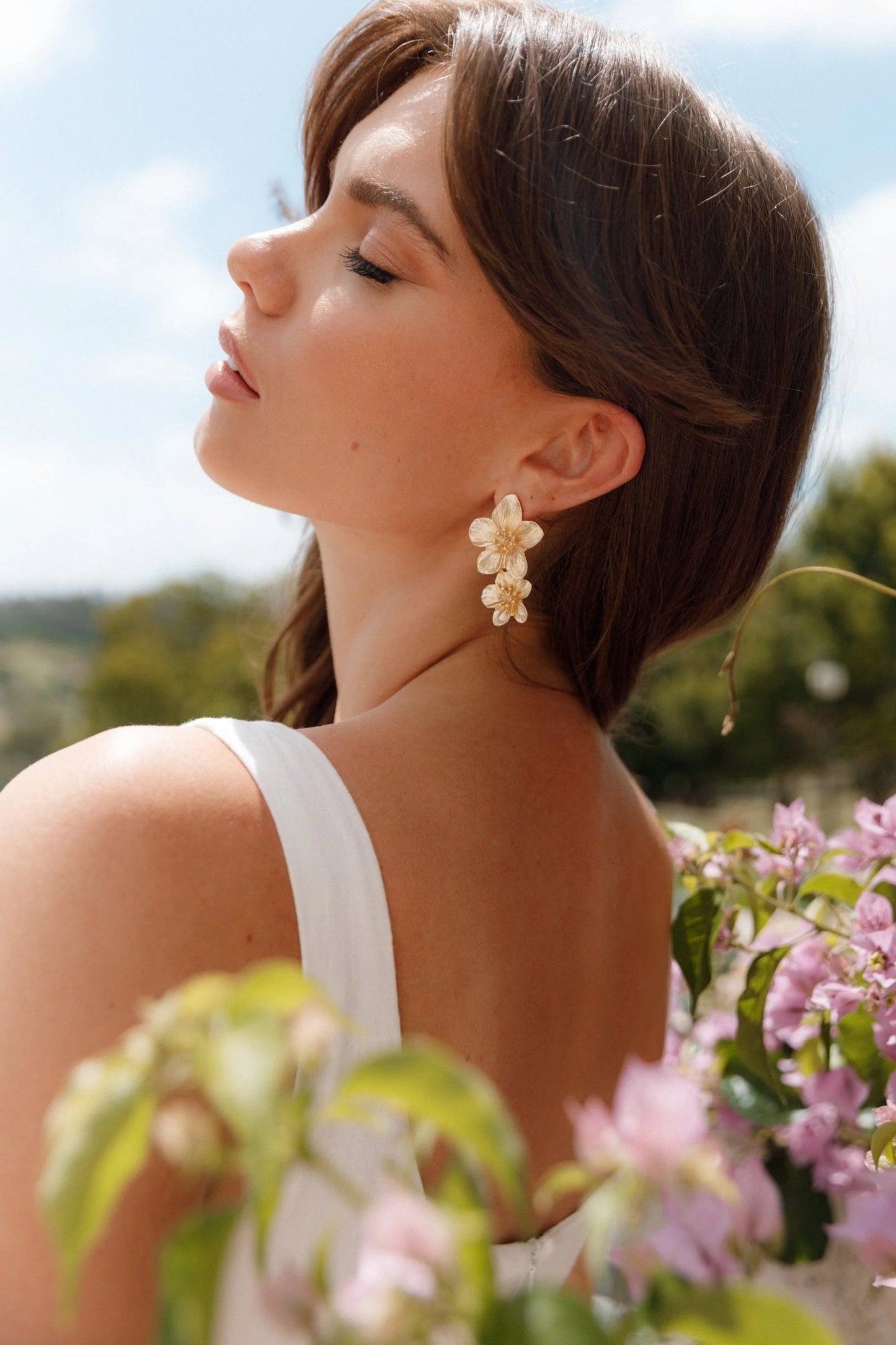 Alexa Floral Drop Earrings