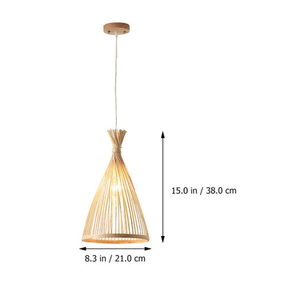 Bamboo Weaving Zen Pendant Light