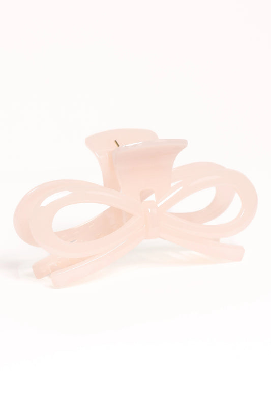 Bow-Accent Claw Hair Clip