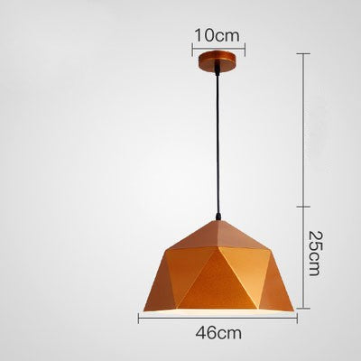 Colorful Geometric Pendant Light