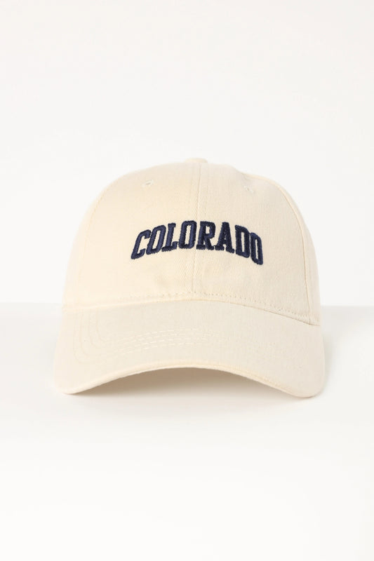 Cream Cotton Panel Cap