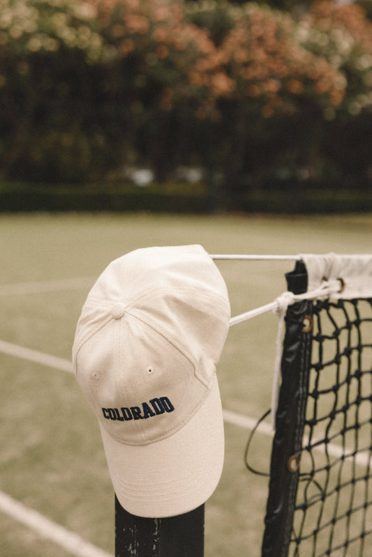 Cream Cotton Panel Cap