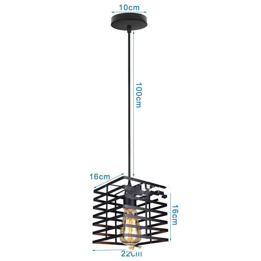 European Post-Modern 3D Iron Chandelier