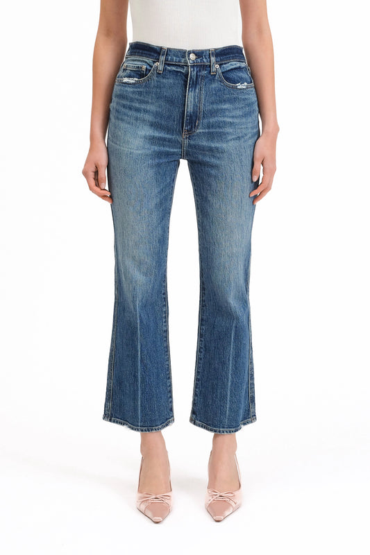 High-Rise Ankle Flare Vintage-Fit Jeans