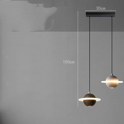 Modern Marble-Effect Planet Pendant