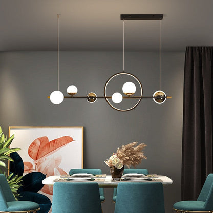 Nordic Linear Multi-Head LED Pendant