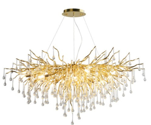 Postmodern Water Drop Crystal Chandelier