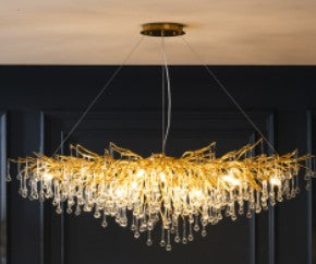 Postmodern Water Drop Crystal Chandelier