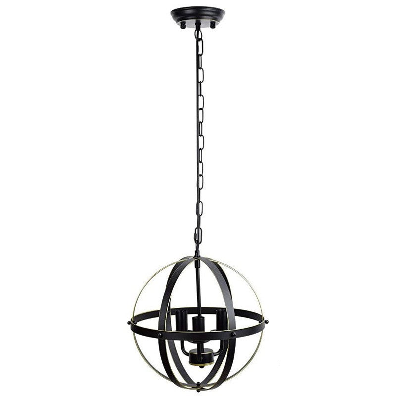 Retro Industrial Wrought Iron Multi-Head Pendant