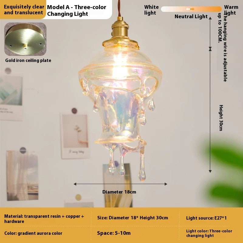 Retro Melting Candle Water-Drop Art Chandelier