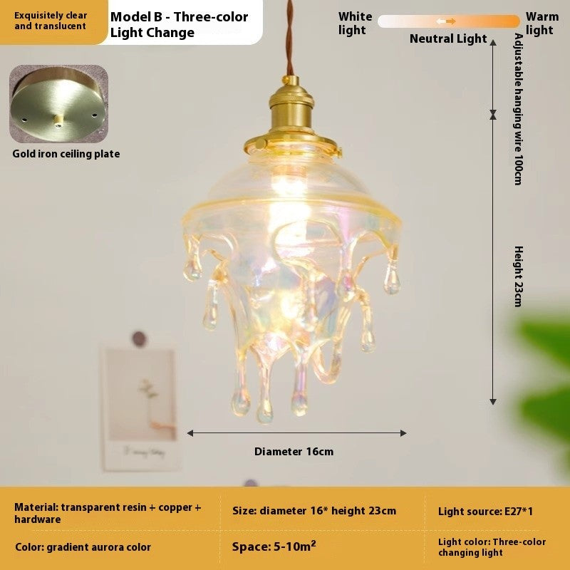 Retro Melting Candle Water-Drop Art Chandelier