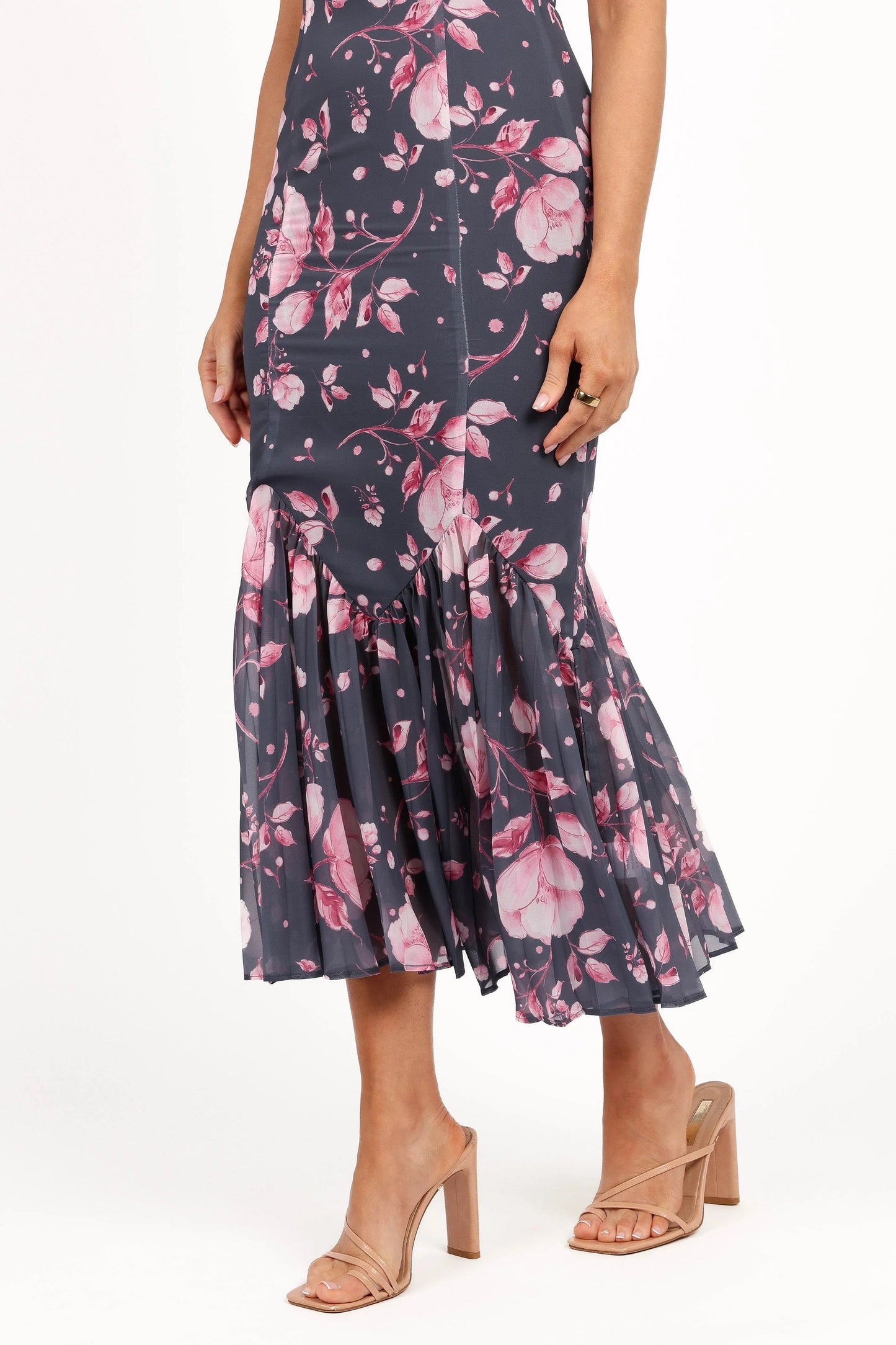 Sweetheart Bow-Detail Midi Dress