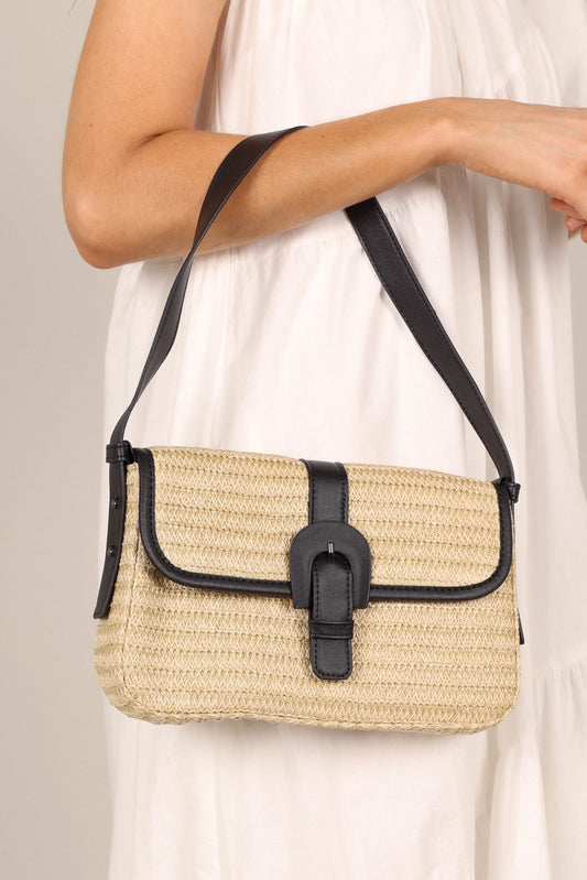 Woven Straw Shoulder Bag